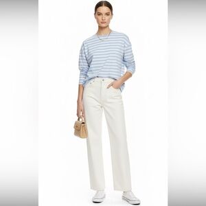 New Dazy Highrise Wide Leg Creme Jeans